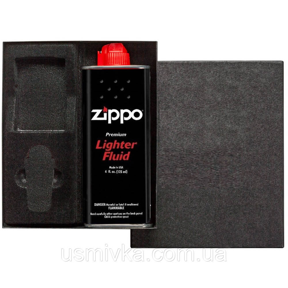 Zippo зажигалка ЗСУ с бензином и кремнием зиппо в подарочном наборе Box151ZLu4 - фото 3 - id-p2017862994