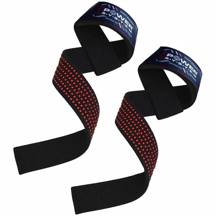 Лямки для тяги Power System PS-3430 XTR-Grip Straps Black/Red, фото 1