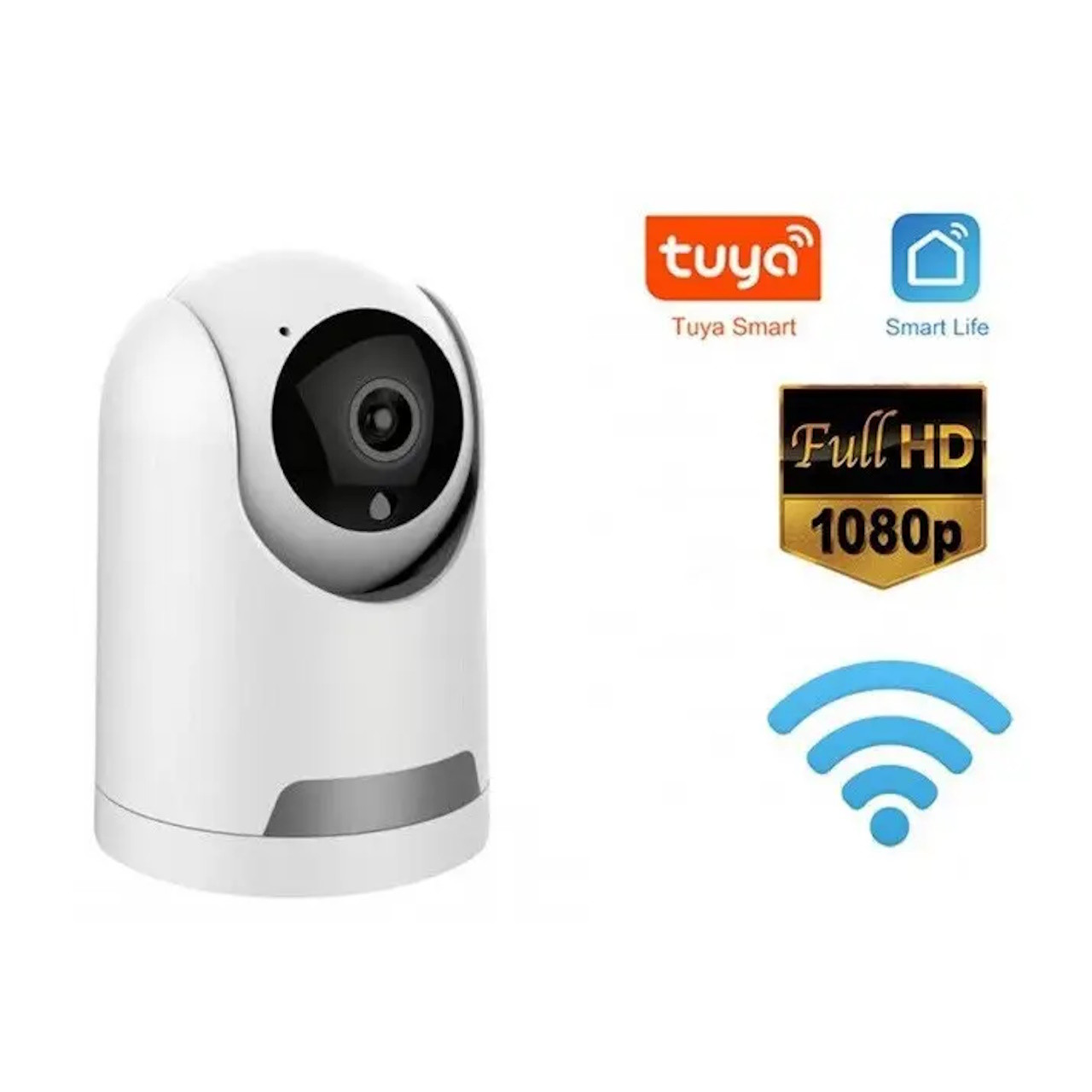 Камера відеоспостереження Tuya TY-Y27 IP WiFi поворотна camera з вбудованим мікрофоном та динаміком, фото 1