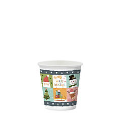 Стакан паперовий кавовий одноразовий новорічний 110 мл 1 уп- 50 шт Новорічні іграшки / Стакани для напоїв