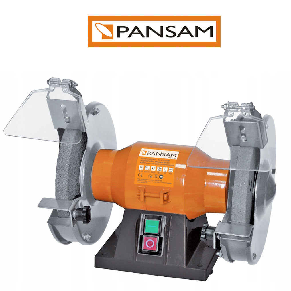 Точильний верстат настільний Pansam A067110 350Вт Діаметр диска 150 мм, фото 1