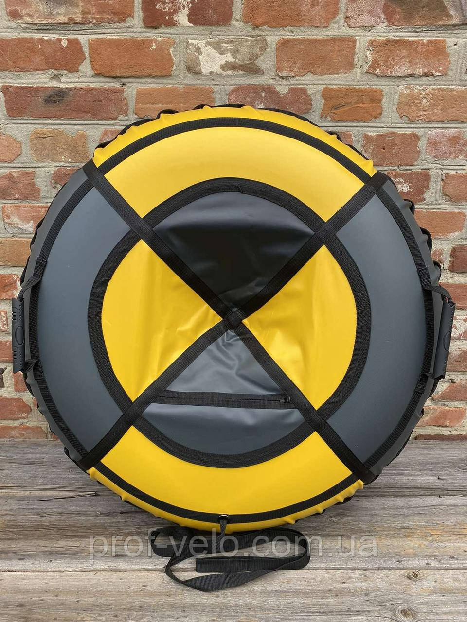 Тюбінг ПВХ/ПВХ чорно-жовто 100 см, фото 1