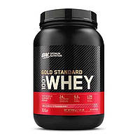 Протеин Optimum Nutrition 100% Whey Gold Standard 909 grams со вкусом клубники и банана