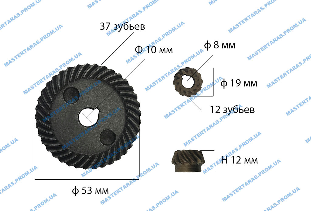 Шестерні на болгарку Einhell 125