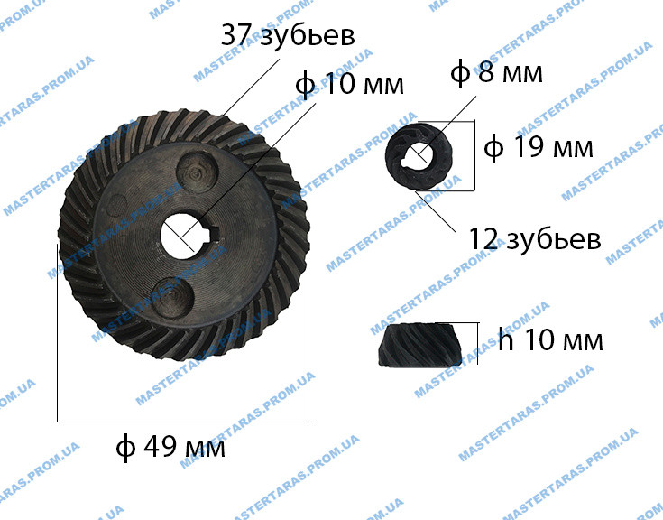 Шестірня болгарки Ferm 125 Універсальна