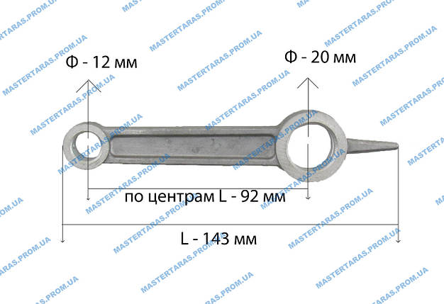 Шатун для компресора 12x20x143, фото 2