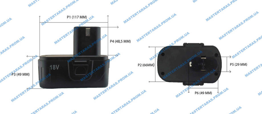 Акумулятор для шурупокрута 18W УНІВЕРСАЛЬНИЙ (Рівний), фото 1