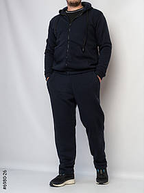 6980-26 Спортивний костюм чоловічий пряма штанина тринитка на флісі норма (3 од: 56,58,60)