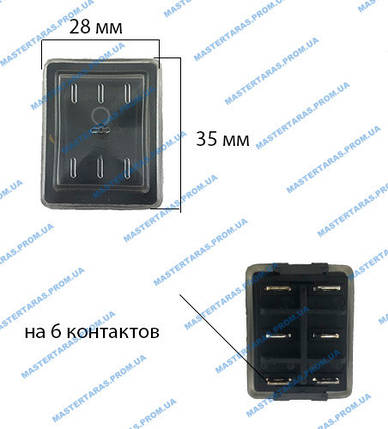 Кнопка пуску зварювального апарату 6 контактів, фото 1