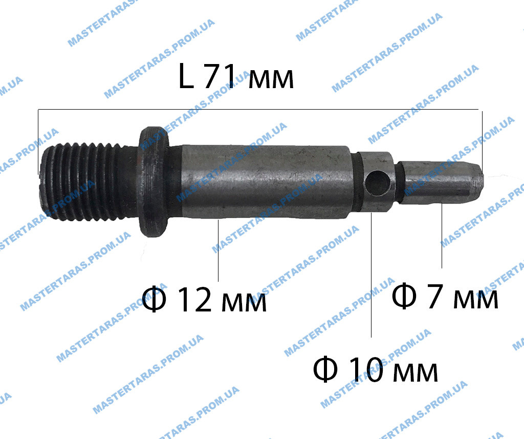 Вал на дрель 10x12