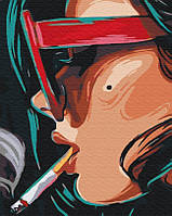 Малювання по номерам BrushMe Димний погляд (BS51946) 40 х 50 см