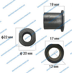 Втулка графітова 12х17х19