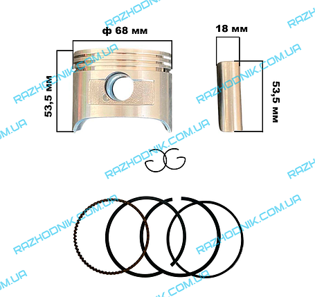 Поршень добір на Генератор Stark PSG 2500L, фото 1