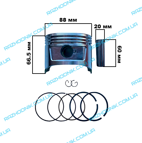 Поршень добір на Бензиновий двигун Кентавр ДВС-390БЕ