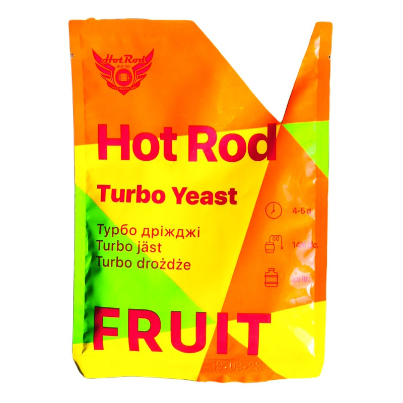 Спиртові турбо дріжджі Hot Rod Fruit на 25 л