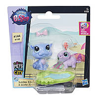 Игровой набор Littlest Pet Shop Hasbro - Pets in the City Sunshine Kiboko & Splasher Kiboko (B5228/В1609)