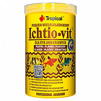 Полноценный корм для всех аквариумных рыб в хлопьях Tropical Ichtio-Vit 1 л/200 г