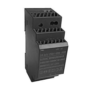 Блок живлення на DIN-рейку 24V 1.5А 30W IP20 DR