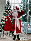 Костюми Діда Мороза та Снігурочки велюровий костюм новорічні костюми Дід Мороз, Дід Мороз і Снігурочка, фото 7
