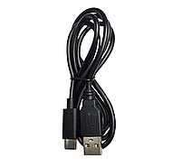 Кабель USB 2.0 AM to USB Type-C QC 2.4A 0.45 м для зарядки, питания и синхронизации черный