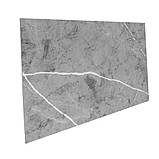 Самоклеюча стінова PET плитка Темно-сірий мармур 600*300*2мм, фото 3