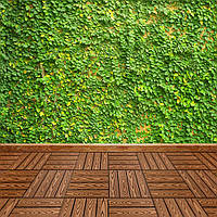Підлогова композитна плитка WPC Світлий дуб 30х30CMх2СM / Дерев'яна підлога для дому та саду