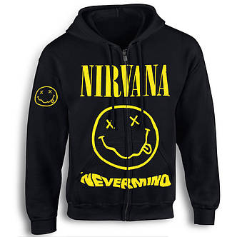Толстовка на змійці NIRVANA Nevermind Smile, фото 3
