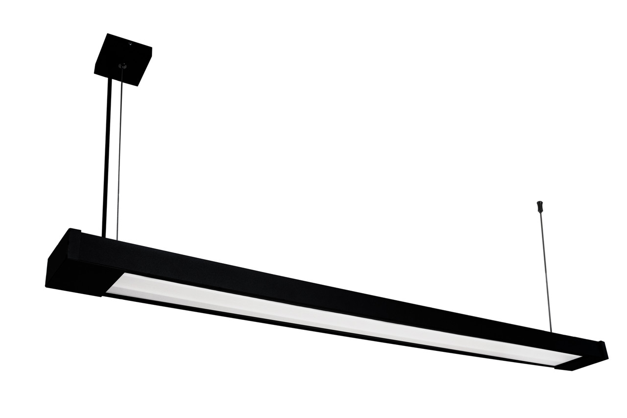 Подвесной линейный светильник под лампу Т8 led 2-1200 черный - фото 2 - id-p2018321601