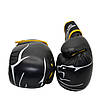 Боксерські рукавиці PowerPlay 3018 Jaguar Чорно-Жовті 14 унцій, фото 10