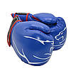 Боксерські рукавиці PowerPlay 3018 Jaguar Сині 16 унцій, фото 10