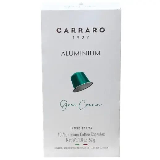 Кава в капсулах Carraro Nespresso Aluminium Gran Crema, 10 капсул караро гран крем