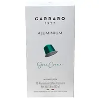 Кава в капсулах Carraro Nespresso Aluminium Gran Crema, 10 капсулнеспрессо алюіній Гран крема