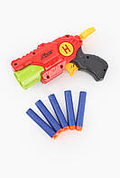 Іграшка дитяча Пістолет стріляє поролоновими кулями, 2 кольори, 825A