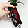 Подарунковий жіночий набір №72: косметичка + ключниця бордового кольору з тисненням під рептилію, фото 4