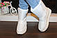 Чоботи дутики жіночі зимові білі С345, фото 4
