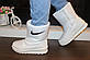 Чоботи дутики жіночі зимові білі С345, фото 6