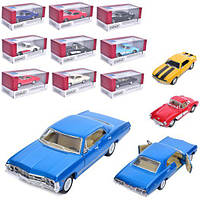 Модель машины CHEVROLET CLASSIC-COLLECTION 5 металлическая инерционная, 4 цвета, KT5458W