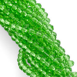 Намистини Swarovski огранювання рондель 2,5х2 мм Ø 0,5 мм 170 шт. Зелений 035