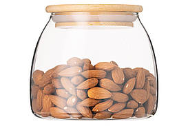 Банка для зберігання ARDESTO Fresh Classic 800 мл, стло, бамбук AR1380BC