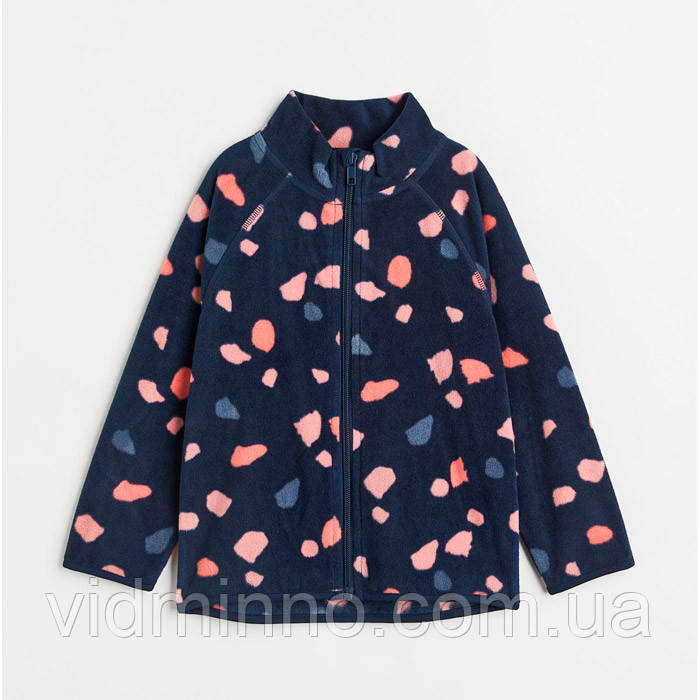 Дитяча флісова кофта кардиган на блискавці H&M на дівчинку - 35001 - 8-10 років - р.134-140