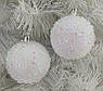 Набір новорічних іграшок «Бісеринка», кулі на ялинку, 6 штук, пластик, Ø 8 см, фото 8