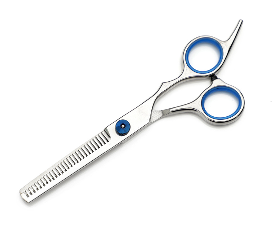 Перукарські ножиці філіровочні, сірі