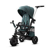 Трехколесный велосипед 5в1 Kinderkraft Easytwist Midnight Green: поворотное сиденье, родительская ручка