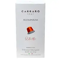 Кофе в капсулах Carraro Aluminium Ristretto Nespresso, 10 капсул карраро алюминий ристретто неспрессо