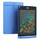 Графічний LCD планшет для малювання 6,5" + стилус, Синій / Дитячий кольоровий планшет для навчання малюванню, фото 8