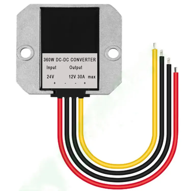 Універсальний модуль перетворювач/стабілізатор/конвертер DC-DC 18-35В — 12 В 30 А 360 Вт IP68, фото 1