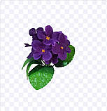 Штучні квіти фіалочки бордюрні, фото 5