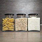 Скляні банки для сипучих 1062 мл (6 шт.), фото 2