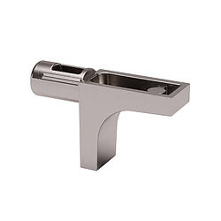 Полкоутримувач для скляних та дерев'яних полиць K-Line Italiana Ferramenta без фіксації, Нікель