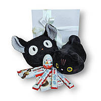 Детский подарочный набор с черным котом и сумочкой (GB-0014)